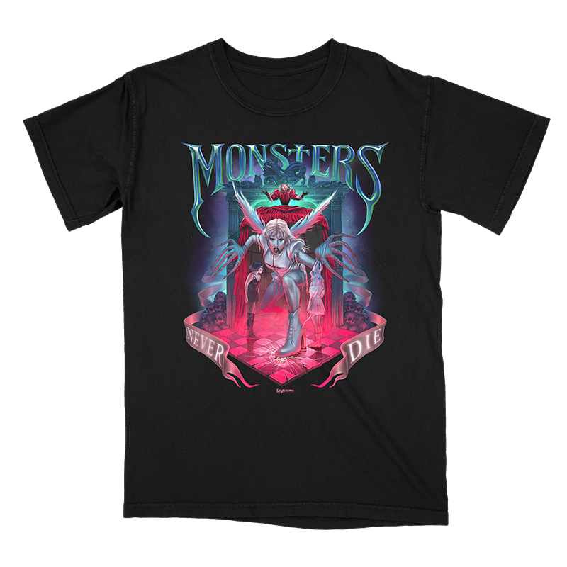 Mother Monster Monsters Never Die by Jorge Serrano Graphic Tee