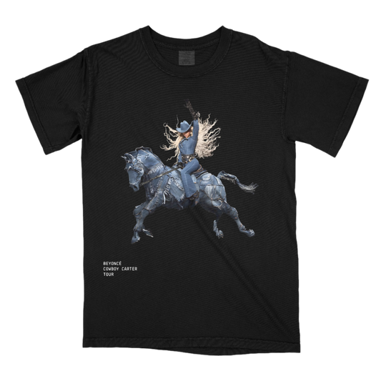 Yoncé Cowboy Carter Denim Hourse Tee