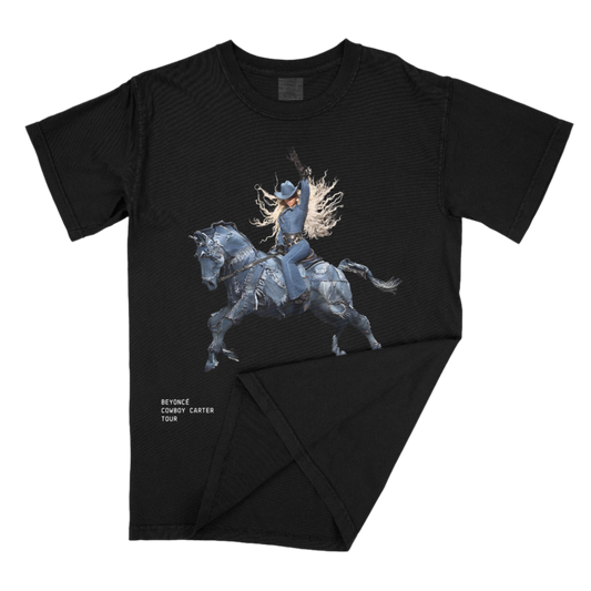Yoncé Cowboy Carter Denim Hourse Tee