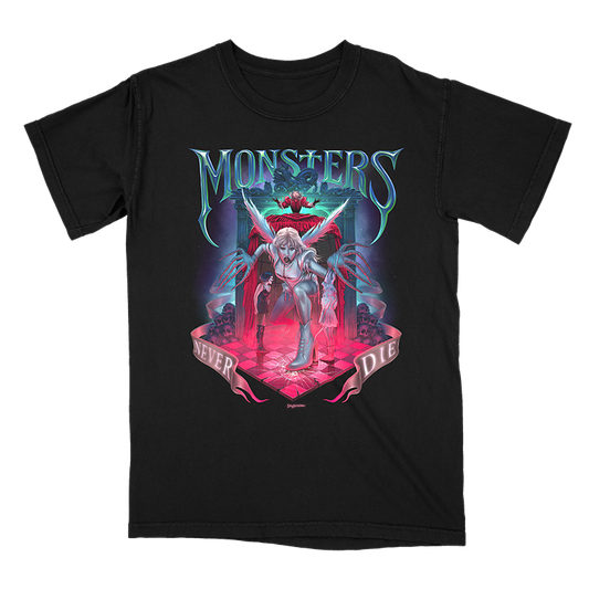 Mother Monster Monsters Never Die by Jorge Serrano Graphic Tee