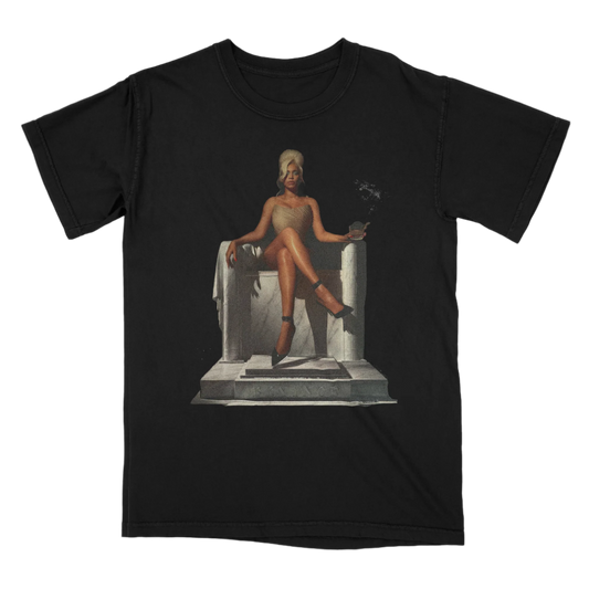 Yoncé Illuminati Carter Denim Graphic Tee