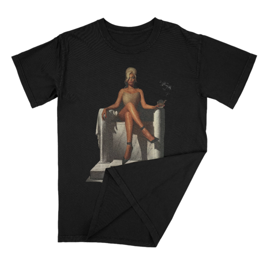 Yoncé Illuminati Carter Denim Graphic Tee