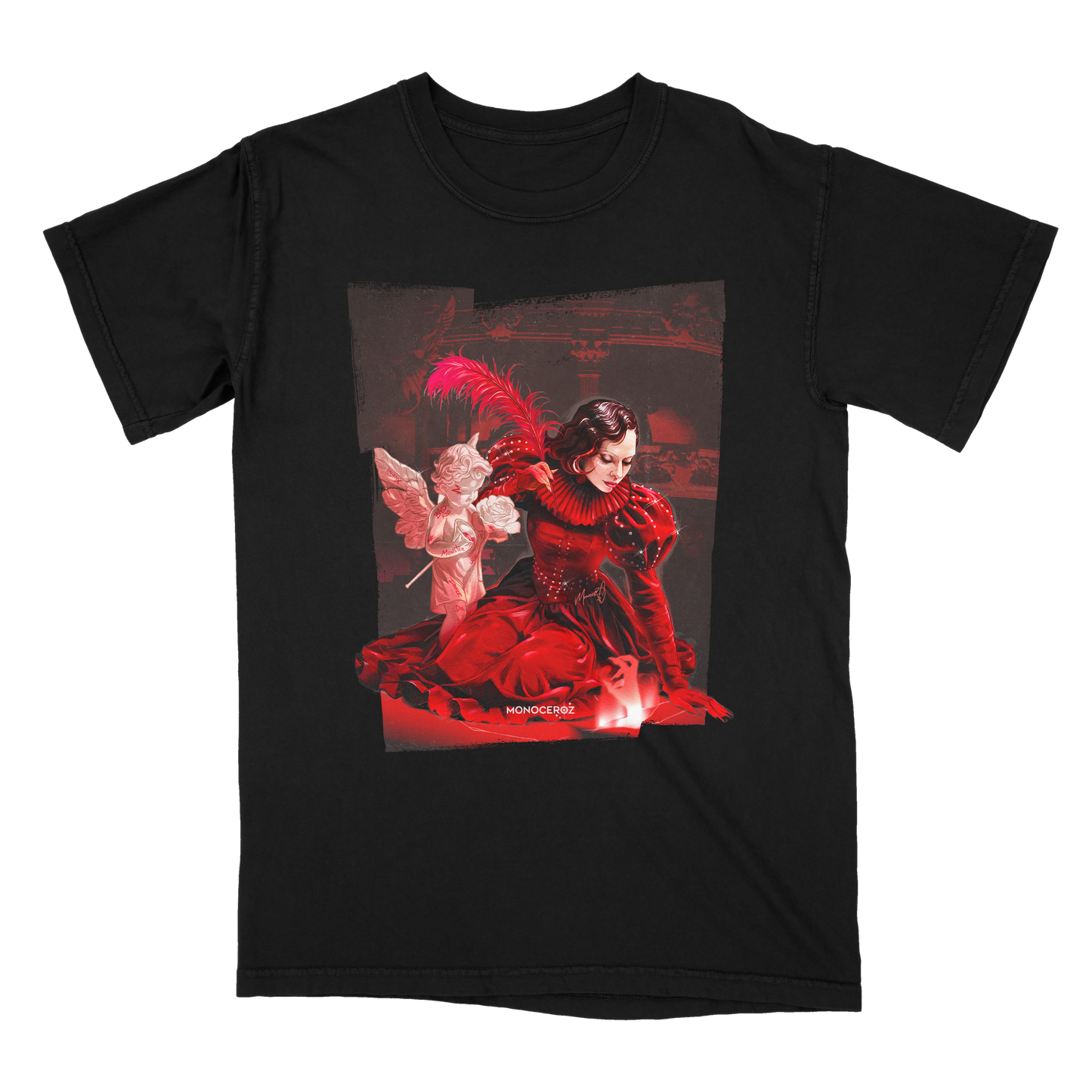 Lady in Red Graphic T-Shirt