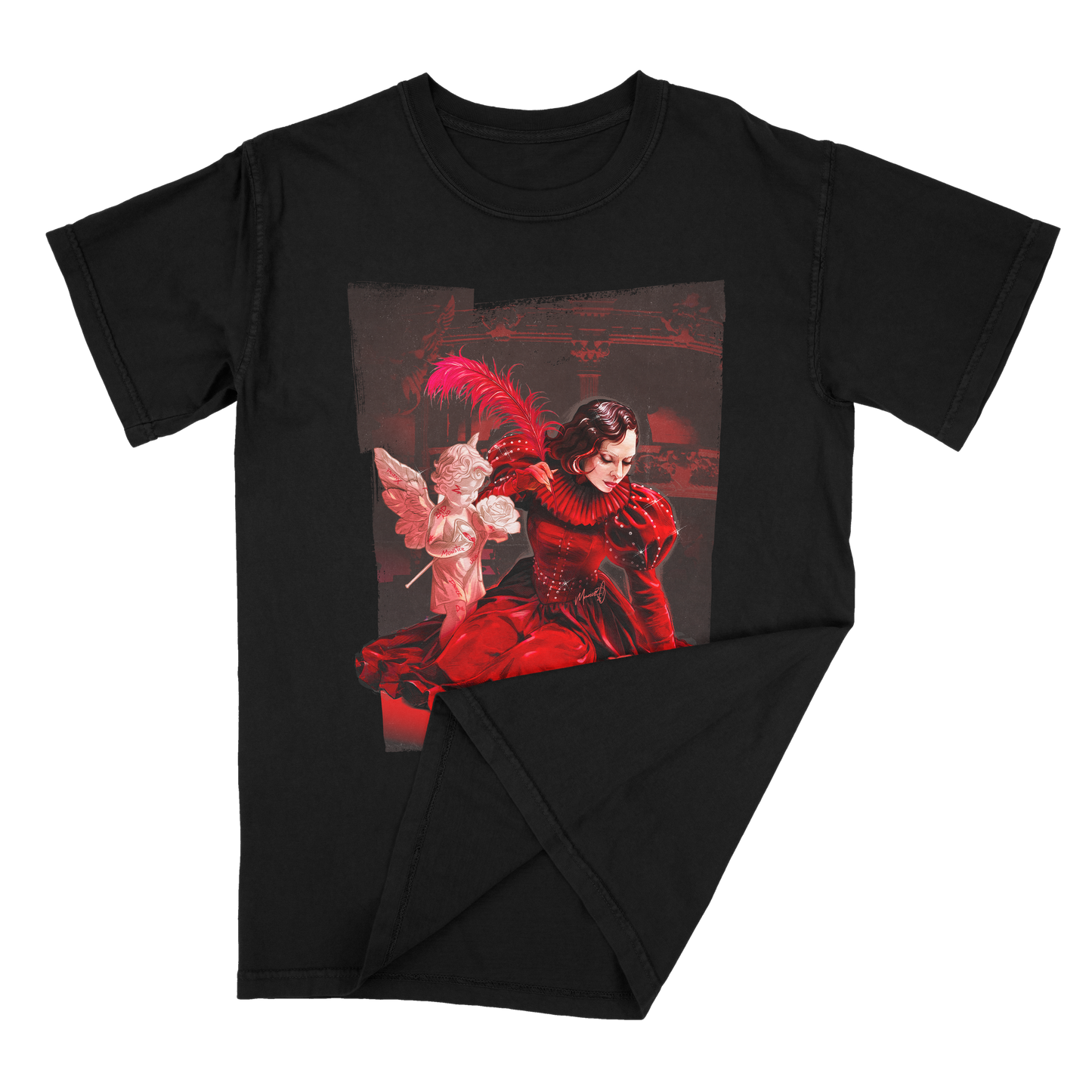 Lady in Red Graphic T-Shirt
