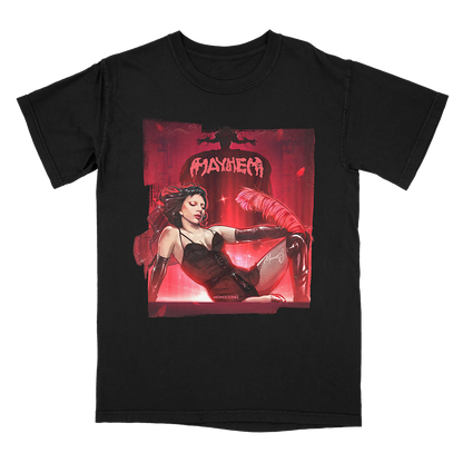 Lady Gaga Mayhem Ball graphic t-shirt front view